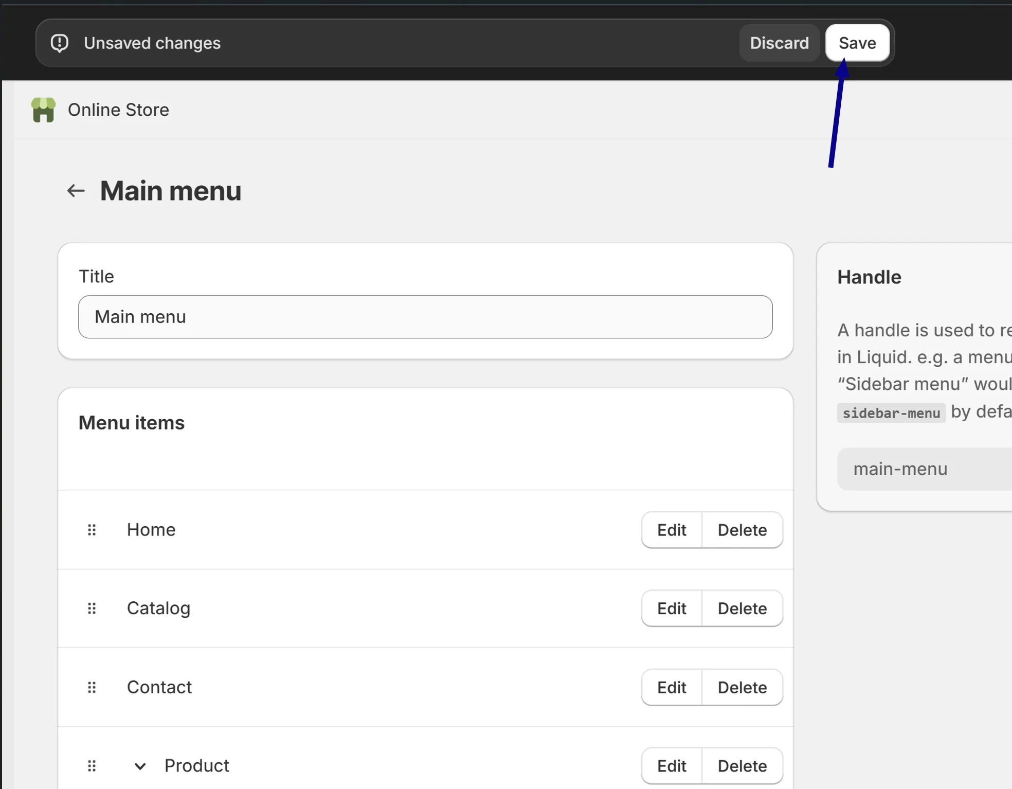 Add Drop-Down Menu From Main Menu on Desktop 5